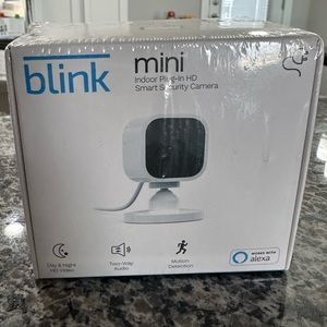 Blink mini Indoor Plug-In-HD Smart Security Camera.